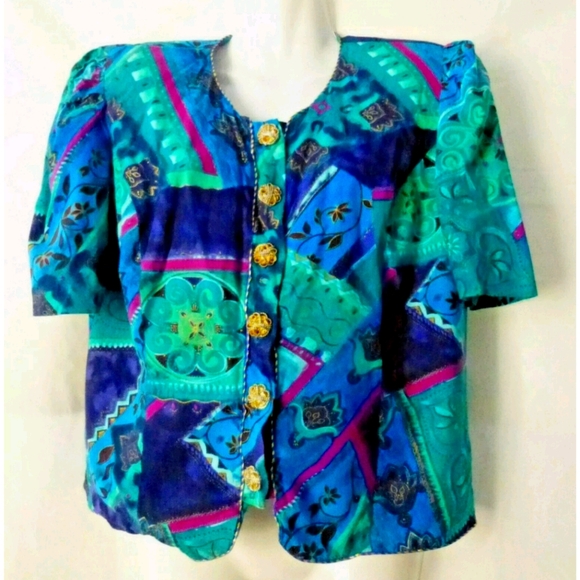 Just In Thyme LTD Tops - Women Top Sz L Short Sleeve Just In Thyme LTD